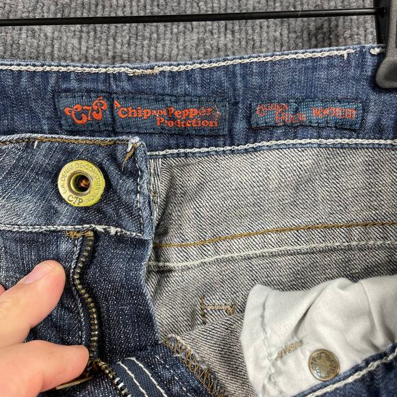 C7P Chip and Pepper Jeans Women's 5 Blue Laguna Beach Boot Cut Flare Leg - Picture 4 of 10